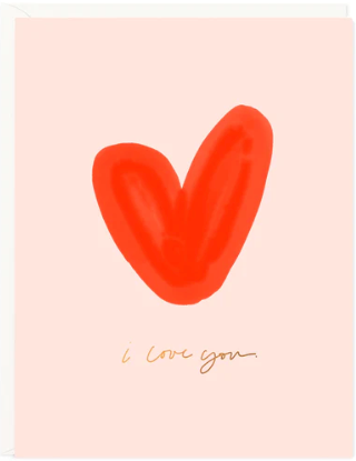 I Love You Heart Greeting Card